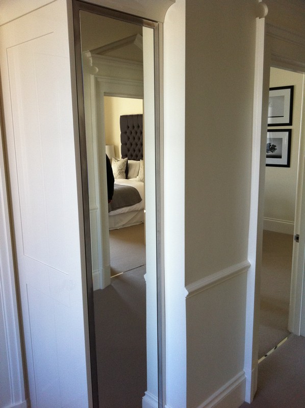 Full-length wardrobe mirror fitted in Ruislip home