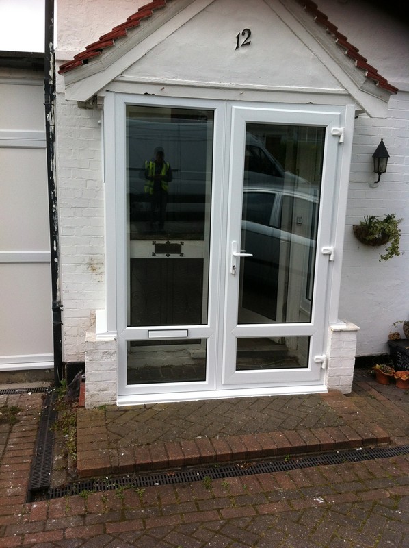 uPVC French doors fitted as front entrance in Ruislip